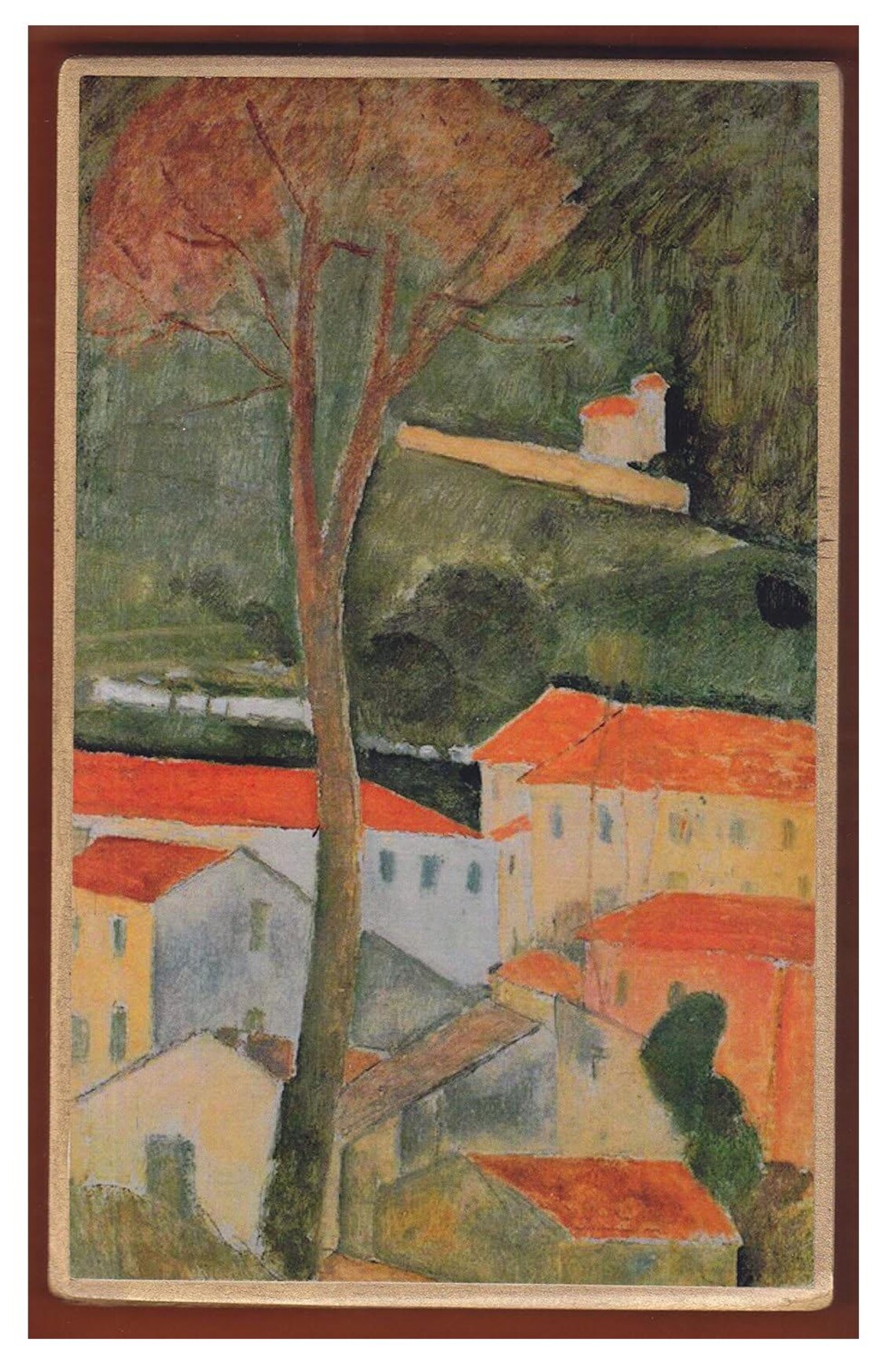 Modigliani Landscape Amedeo Modigliani Landscape Art Print (5.1x8.3 In) - Etsy