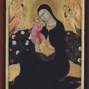 Sano di Pietro - Madonna dell'Umiltà,Fondazione Musei Senesi.SPEDIZIONE GRATUITA