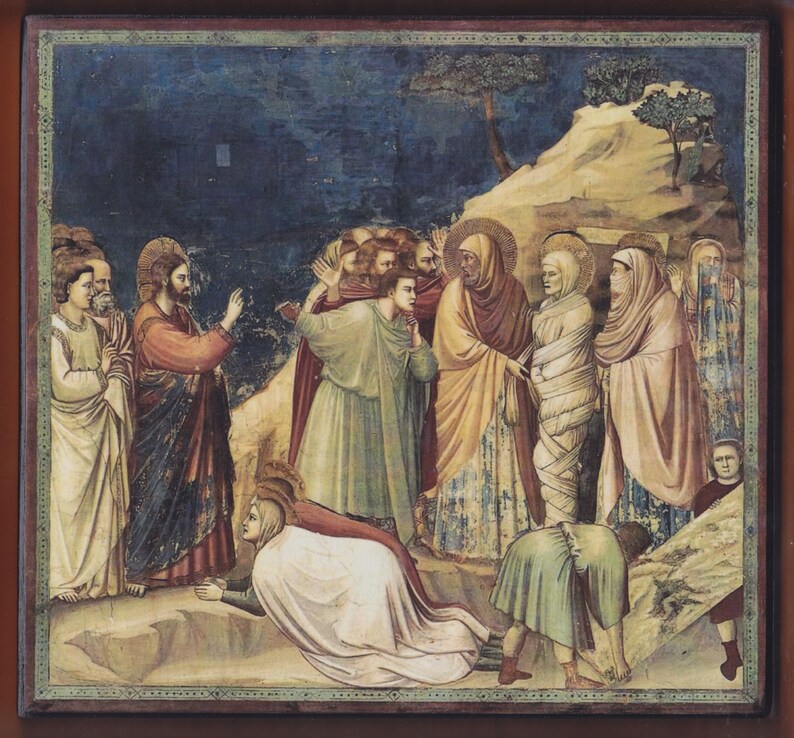 The Raising of Lazarus by Giotto Di Bondone.free SHIPPING | Etsy