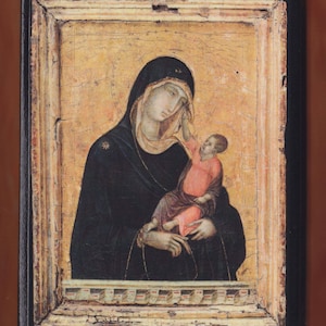 Madonna col Bambino, Duccio di Buoninsegna.SPEDIZIONE GRATUITA