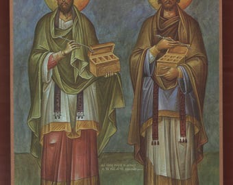 Saints Cosmas and Damian Orthodox Christian Icon