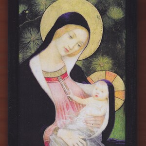 Pre-Raphaelite Marianne Stokes Madonna Firs Counted Cross Stitch Chart Pattern