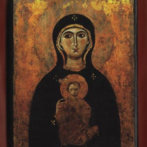 Madonna Nicopeia (9th or 10th century), St. Luke,  St. Mark’s Basilica,Venice, Italy.Christian orthodox icon. FREE SHIPPING