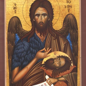 St. John the Forerunner.Christian orthodox icon. FREE SHIPPING