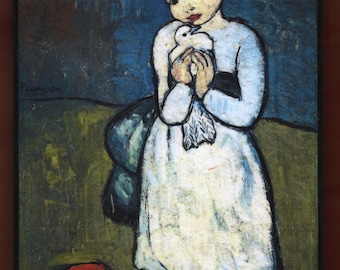 パブロ・ピカソ、Child with a dove、希少な画集より パブロ・ピカソ、Child with a dove、希少な画集より 美術品