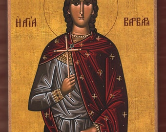 Icona cristiana ortodossa di Santa Barbara