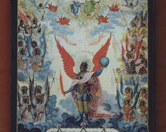 The Archangel Michael, 1804. Christian orthodox icon.FREE SHIPPING