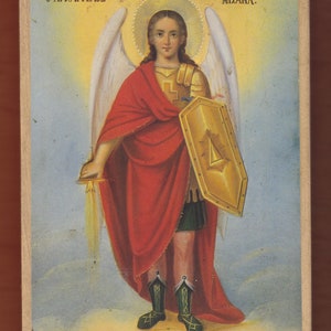 The Archangel Michael.Christian orthodox icon. FREE SHIPPING.