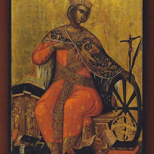 Saint  Catherine.Christian orthodox icon. FREE SHIPPING
