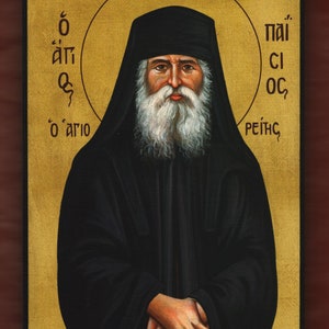 Saint Paisios of Mount Athos.Christian orthodox icon.FREE SHIPPING.