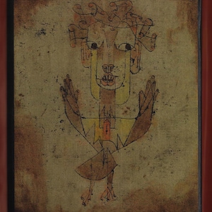 Paul Klee - Angelus Novus, Israel Museum. FREE SHIPPING
