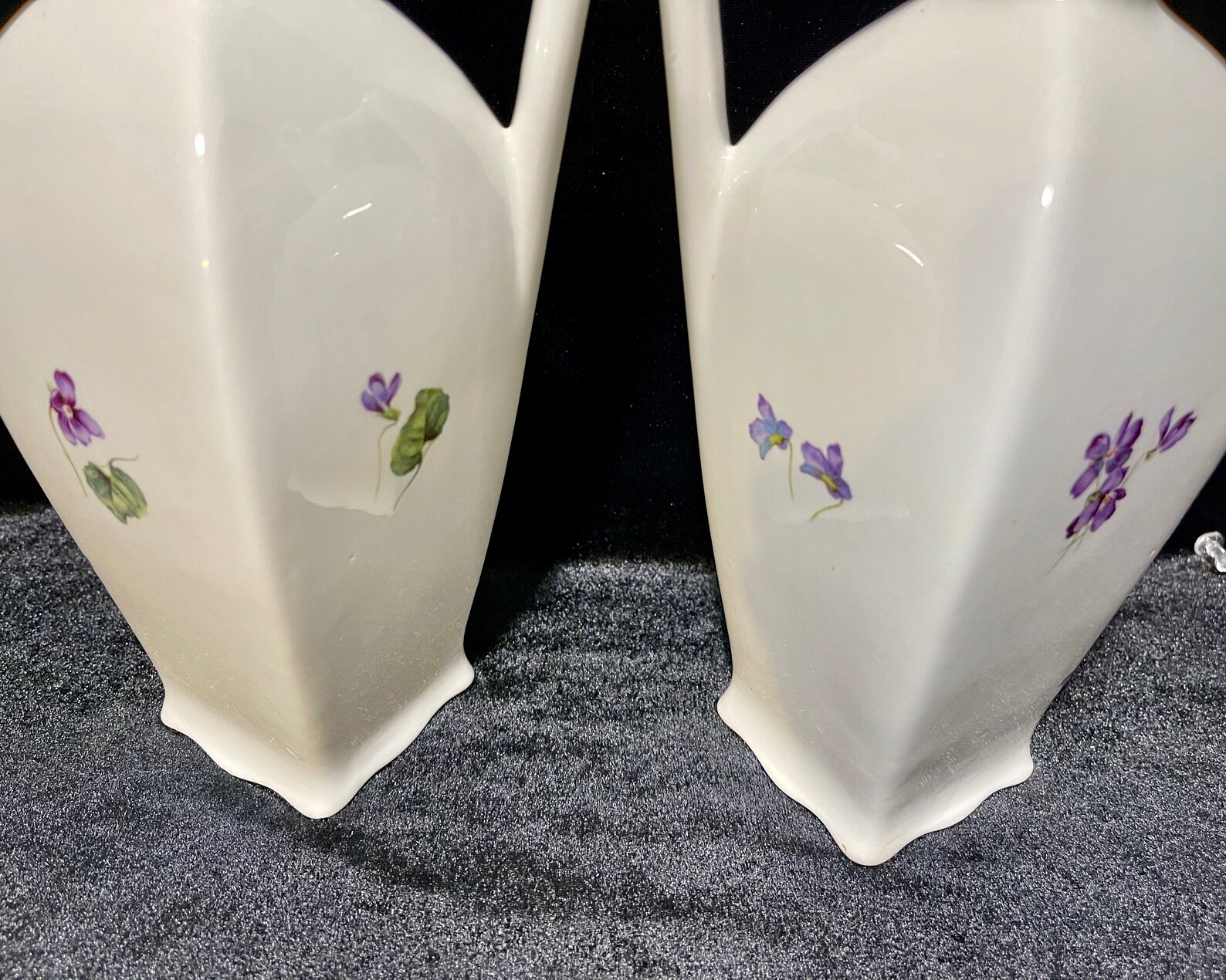 RARE Max Roesler Purple Violets Pattern Earthenware Ceramic - Etsy