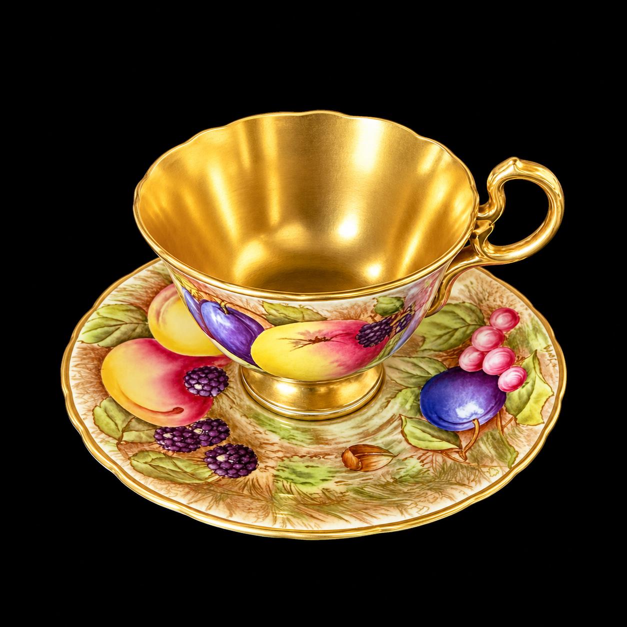 Aynsley Orchard Gold - Etsy