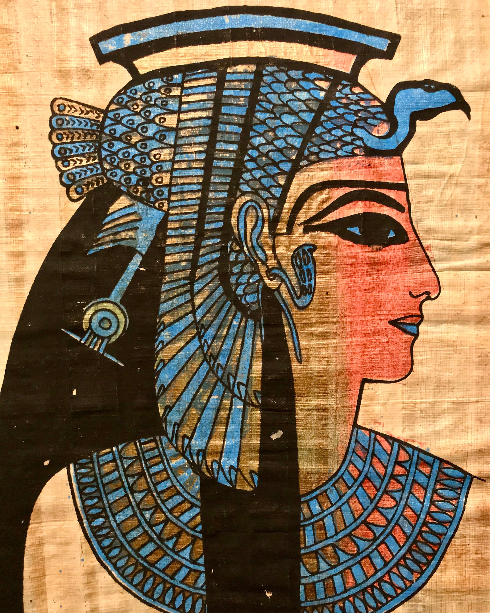 Egyptian Papyrus Paper Art 17 X 13 Hand Etsy