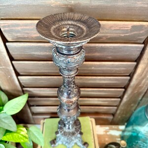 Antique Style Baroque Candlestick Holder or Plant Pedestal featuring Figural Faces and Ornate Details, bild 18