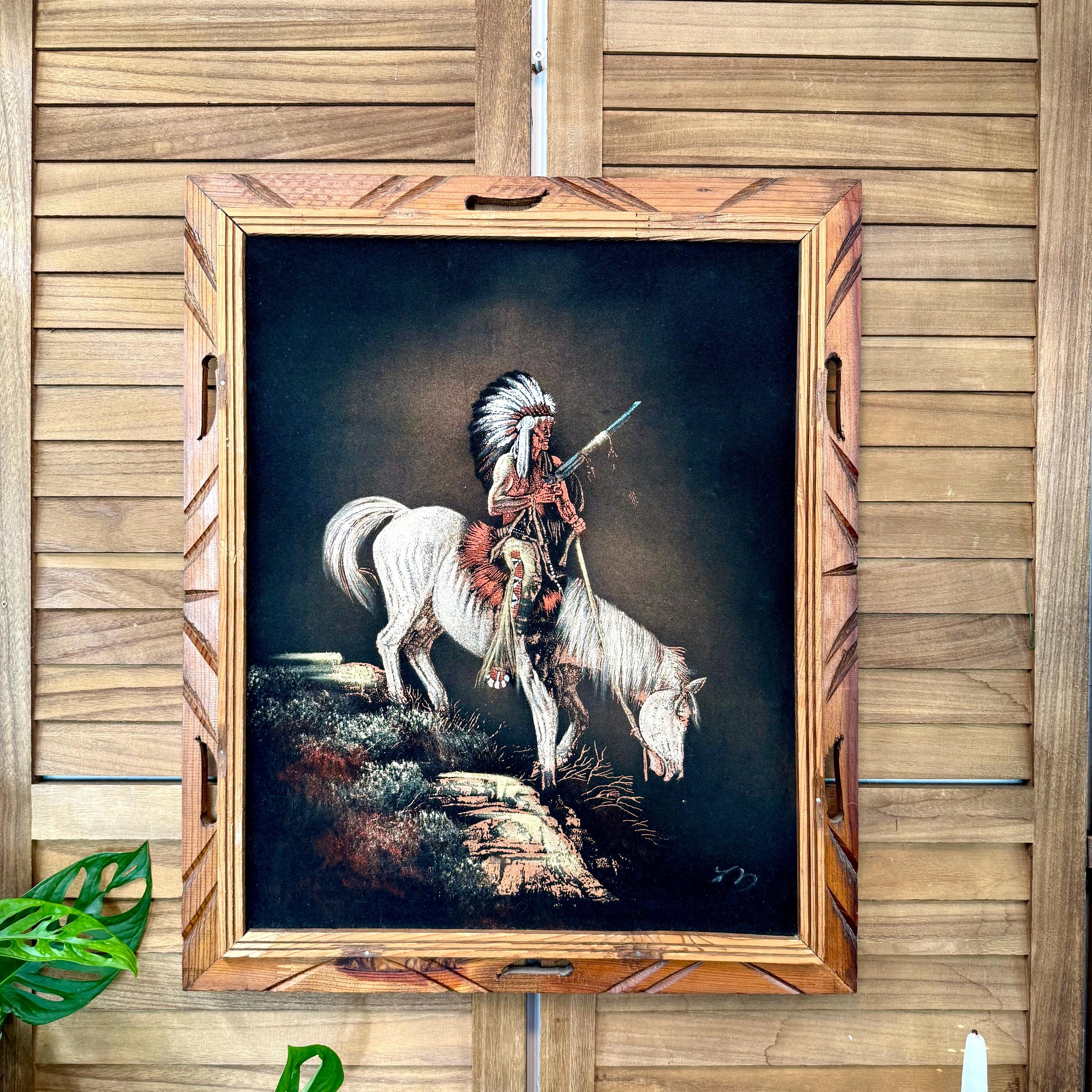 Native America Velvet Painting - Etsy