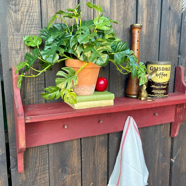 Rustic Wall Shelf Etsy