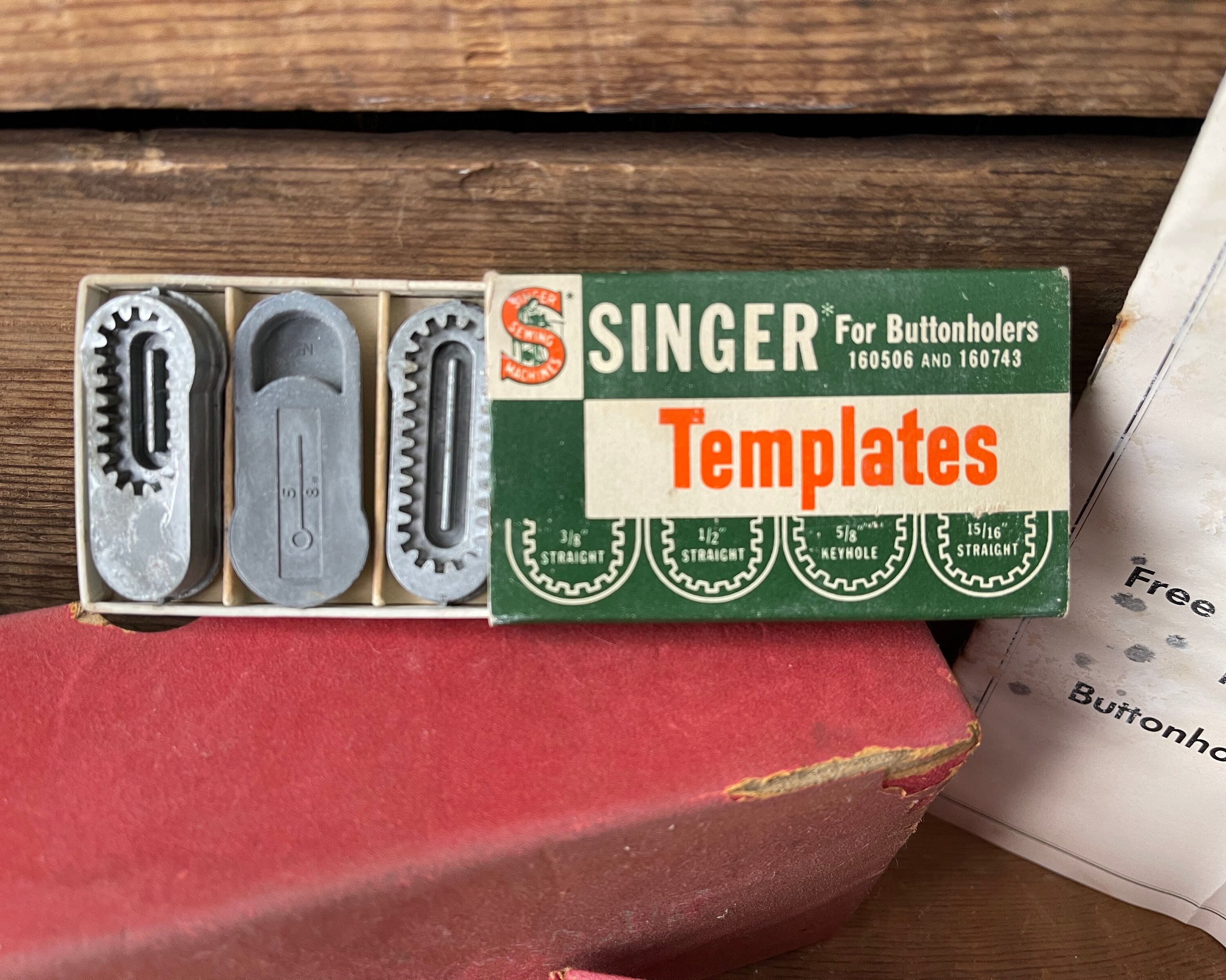 New Home Sewing Machine Buttonholer With Extra Set of Singer Etsy