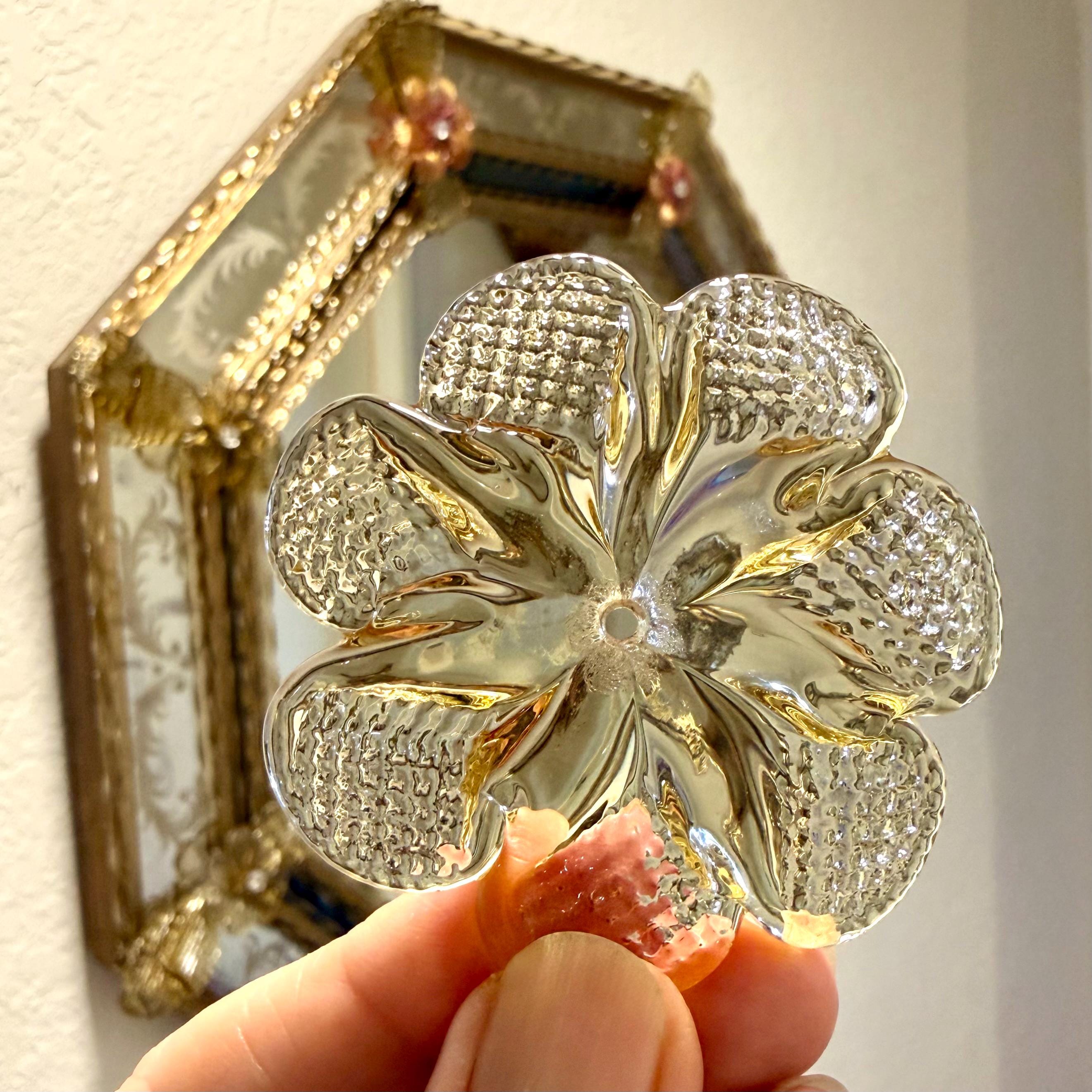 Vintage Murano Glass Flowers for Mirror - Etsy