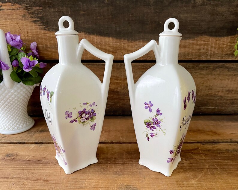 RARE Max Roesler Purple Violets Pattern Earthenware Ceramic - Etsy