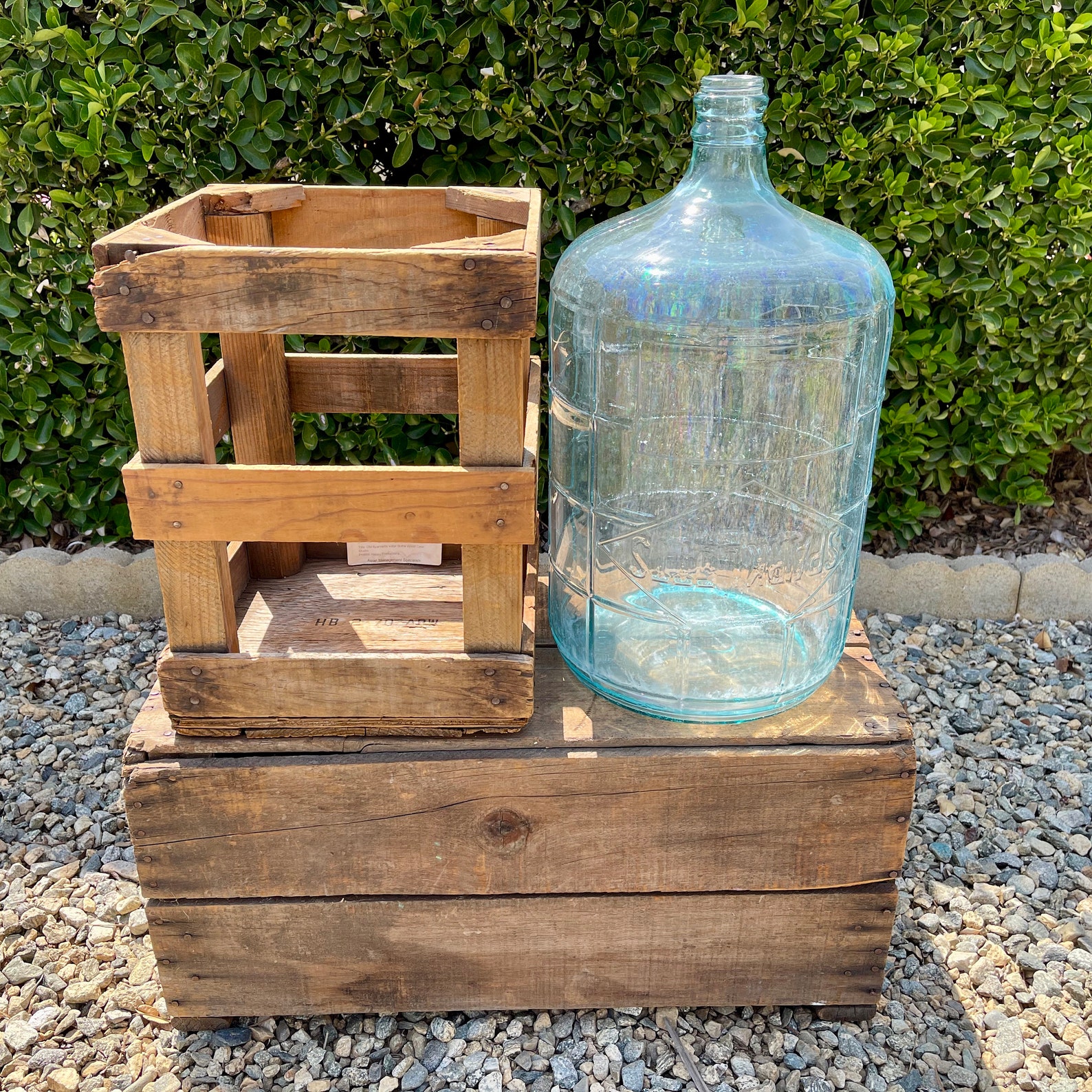 SPARKLETTS 5 Gallon Water Bottle in Wood Crate '60 Five Etsy