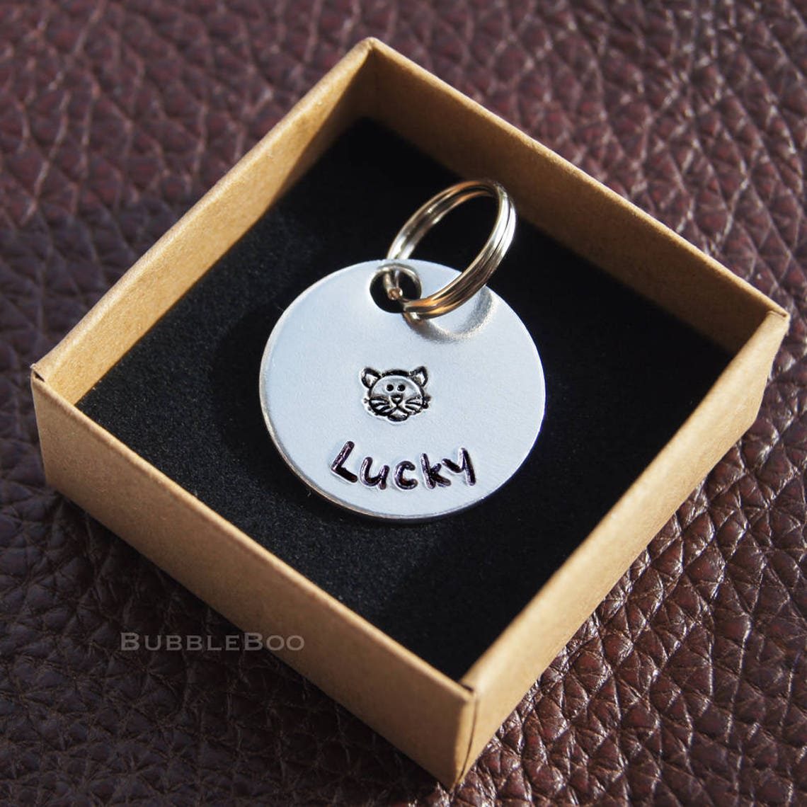 Personalised Cat Tag. Put Your Cat's Name on an Aluminium Etsy UK