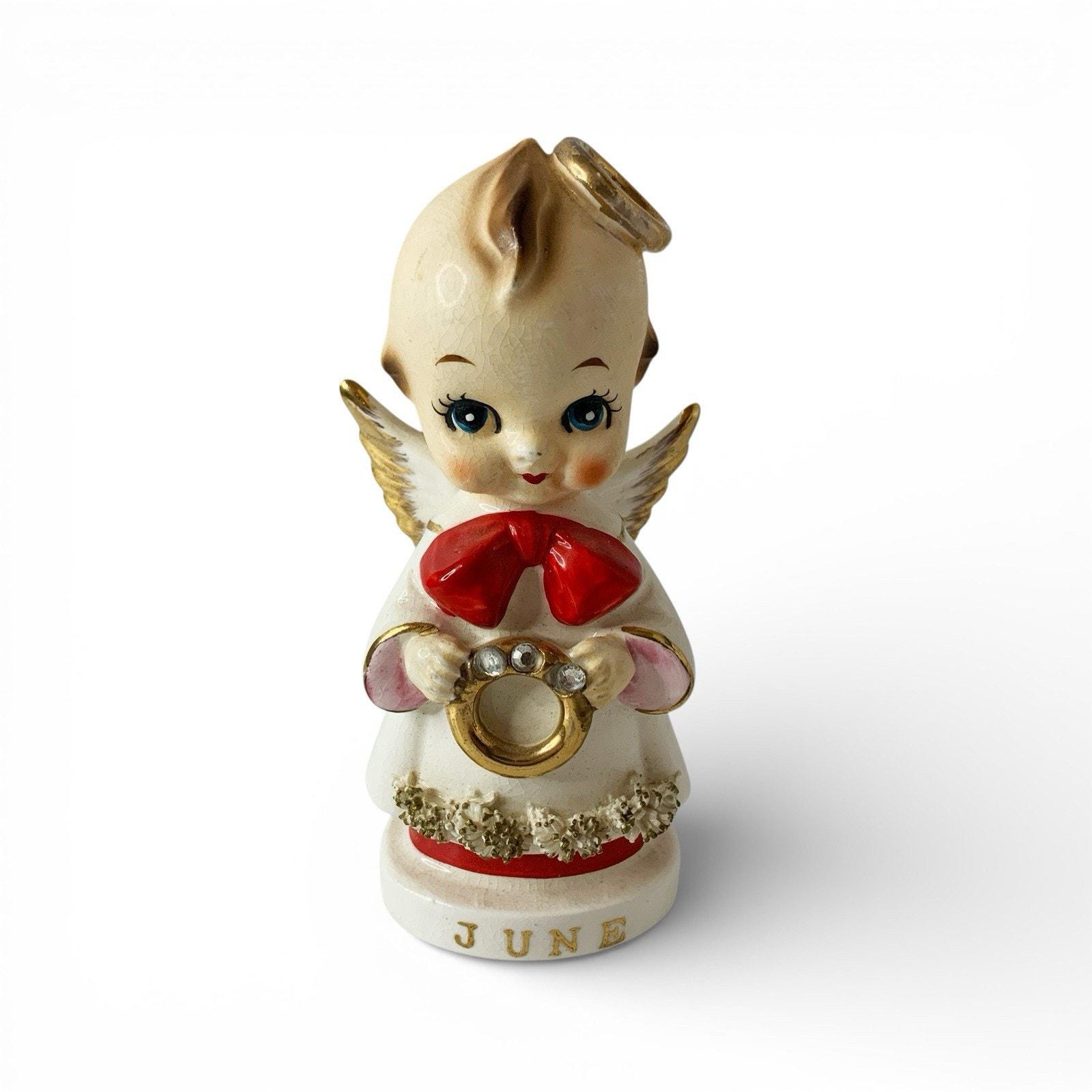 Kelvin ケルビン　陶器　天使　クリスマス　輸入　アメリカ　December Kelvin Exclusives Figurine - Etsy