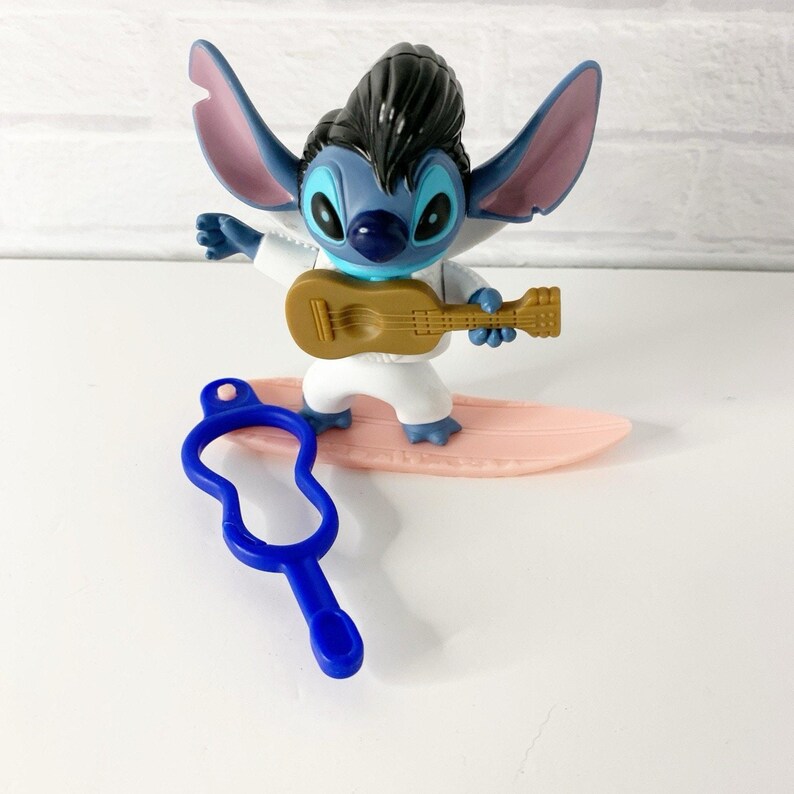 Disney LILO & Stitch Lot Of 5 Figures Bobble Cake Topper McDonald's Elvis image 8