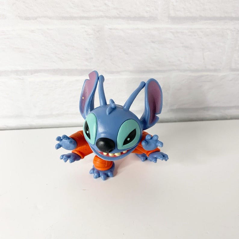 Disney LILO & Stitch Lot Of 5 Figures Bobble Cake Topper McDonald's Elvis image 5