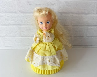Vintage Tonka Cupcake Doll Suzana'nana 1990s Yellow 6 Inch