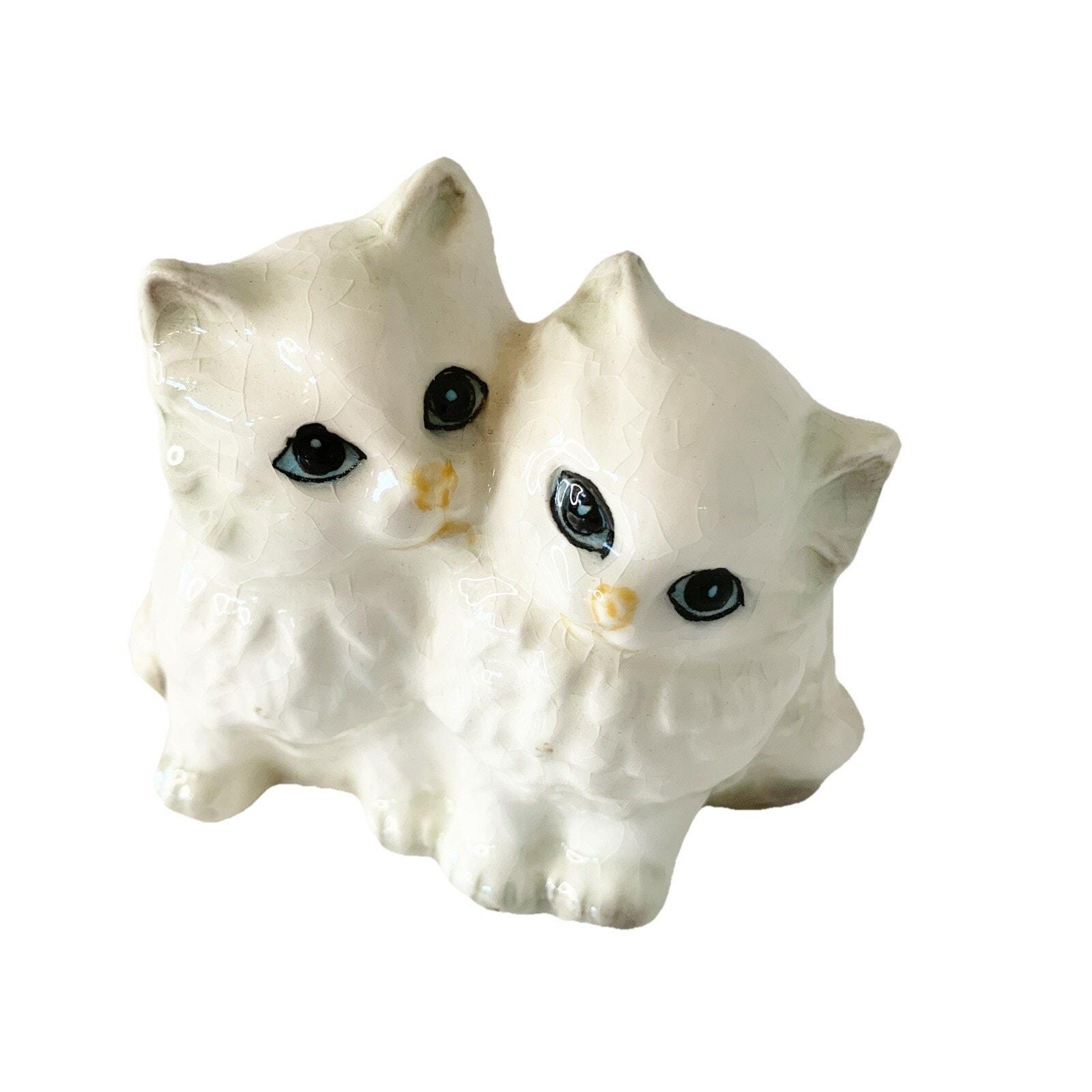 BESWICK ENGLAND白猫親子陶器置物 セット Beswick white cat - Etsy 日本