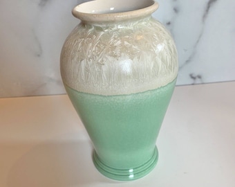 Portmeirion Starfire Collection Jade Vase Vintage Journal Teed Britain 7"ER2