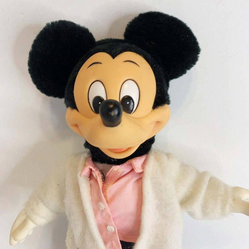 Disney Micky Maus Sock Hop Plüsch Puppe 11 "Applause Gefüllte Vinyl Spielzeug Bild 2