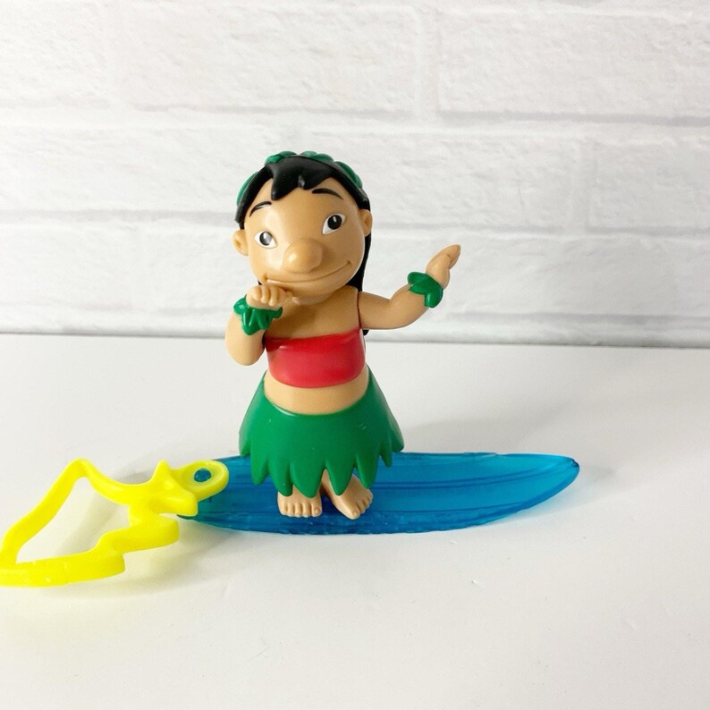 Disney LILO & Stitch Lot Of 5 Figures Bobble Cake Topper McDonald's Elvis image 9