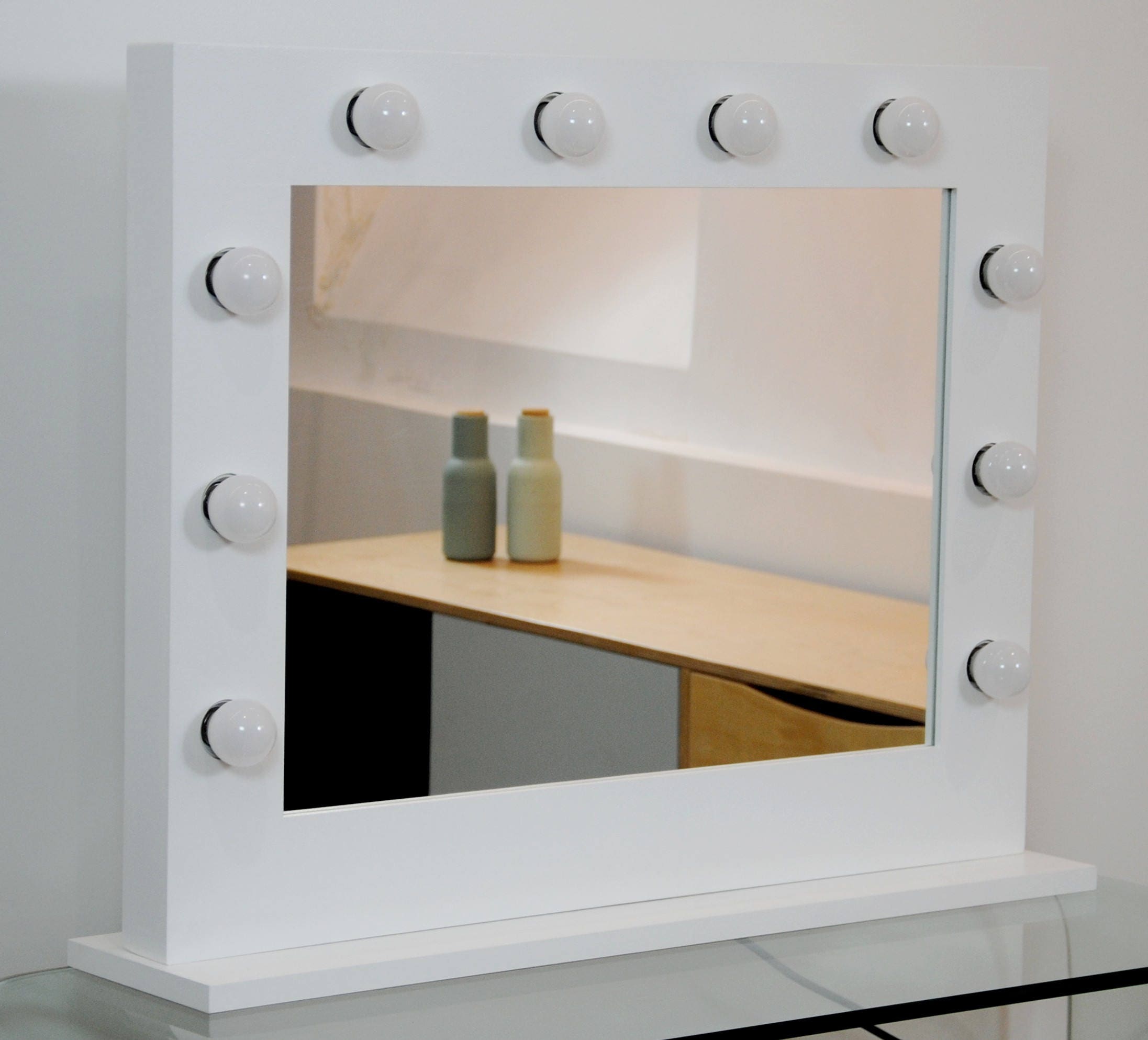 Miroir de Maquillage, Miroir Lumineux, Miroir avec Lumière Intégré, Miroir Loge, Miroir Maquillage P