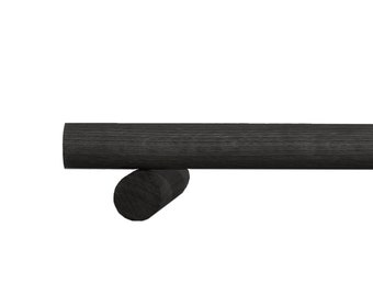 Barra para cortina de 0 a 720 cm (roble, nogal, haya, negro, blanco)