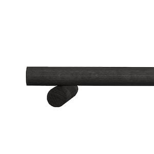 Curtain Pole 0-720cm / 0-283.5&quot; (Oak, Walnut, Beech, Black, White)