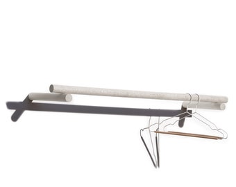 Floating Coat Rail - White