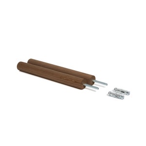 Bike Hooks - Walnut Stain