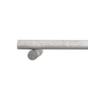 Curtain Pole 0-720cm / 0-283.5&quot; (Oak, Walnut, Beech, Black, White)