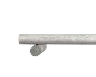 Barra para cortina de 0 a 720 cm (roble, nogal, haya, negro, blanco)