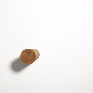 Coat hook Natural Oak Single Hook or Set of 3 image 8