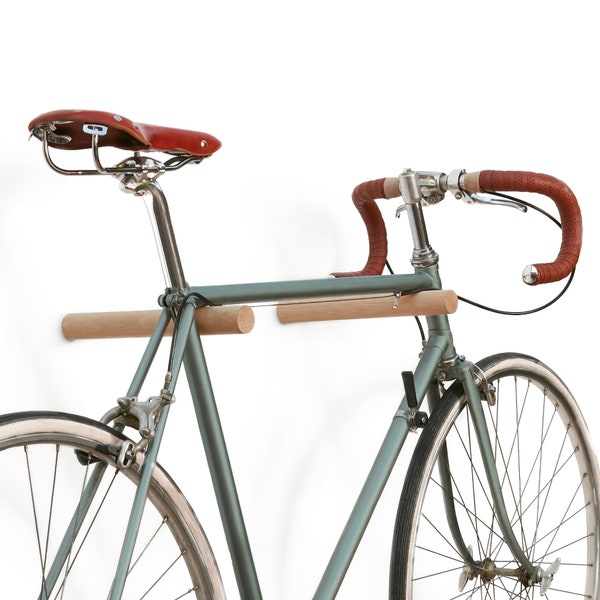Bike Hooks - Natural Oak