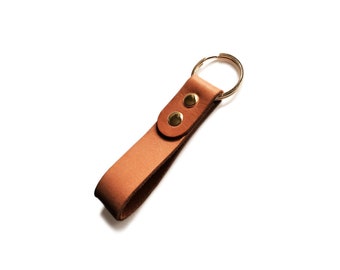 Leather Keyring - Tan Leather