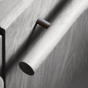 Door Handle Bar Knob Pull - Natural Oak, Walnut, Black, White