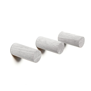 Adhesive Coat hook - Natural Oak (Single Hook or Set of 3)