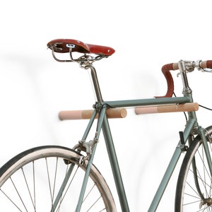 Bike Hooks - Natural Oak/Peach