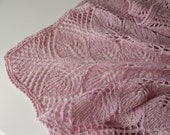 Knitted tweed light-pink shawl, tea rose shawl, merino shawl, winter wool shawl, gift for her, dusty rose shawl, women 39 s shawl, tweed shawl