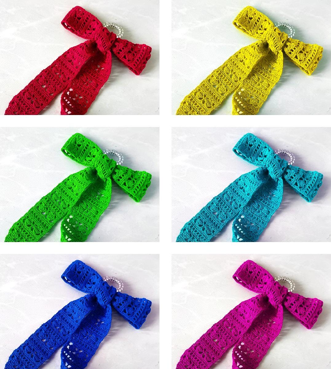 Free Crochet Ribbon Patterns.pdf Crochet Hair Ribbon PDF Pattern, Hair Band Crochet Tutorial, Hair Bow ...