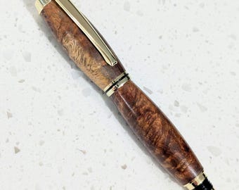 Hand Crafted Amboyna Dual-Tone Wood Desktop Apprentice Jr. Gentleman's II Pen Instrument